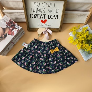 Chân váy hoa có quần cotton bên trong cho bé size 3 -10