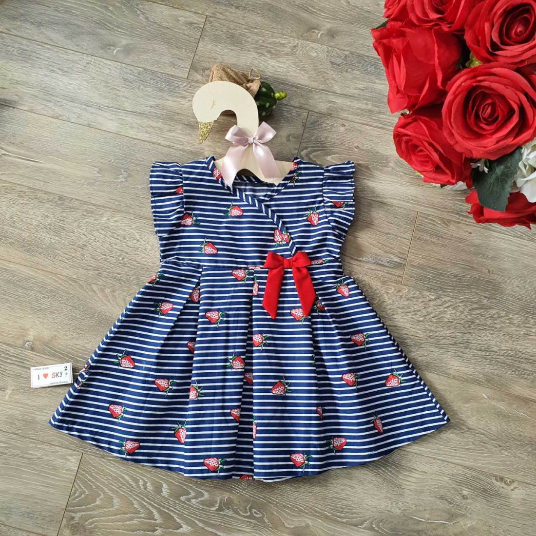 Váy hoa thô lụa size 2-6 - v50275-