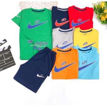 Bộ bé trai cotton in hình NIKE túi hộp