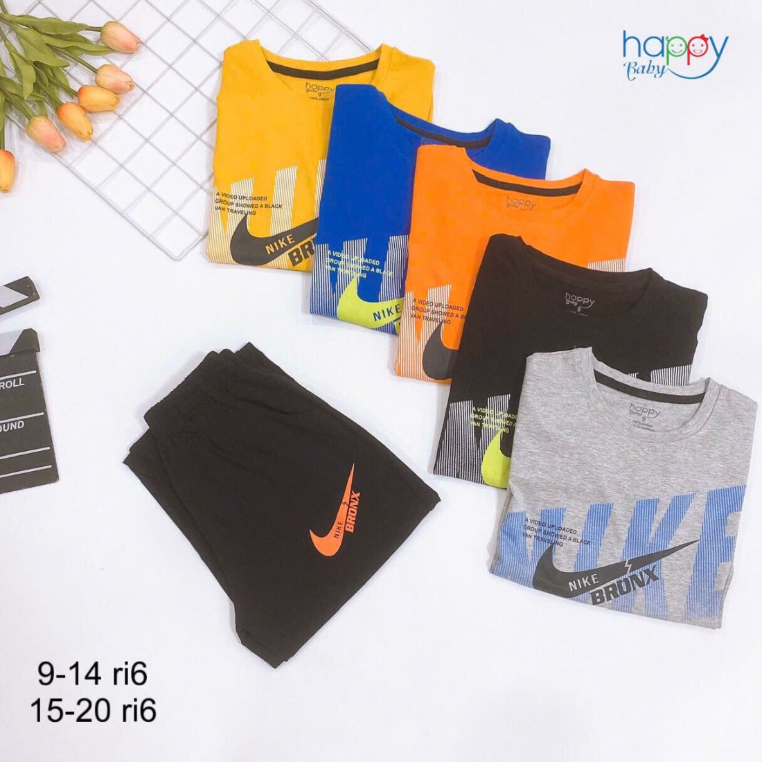 Bộ cotton bé trai dài tay NIKE-BỘ THU ĐÔNG BÉ TRAI