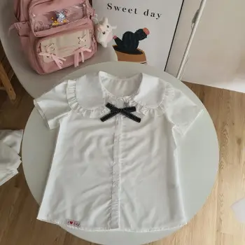 Áo sơ mi học sinh nữ cổ bèo size 7 -11